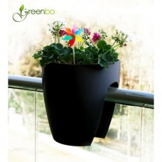 Greenbo Home and Garden Resin Rail Planter (Set of 6)   